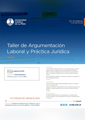 TALLER DE ARGUMENTACION